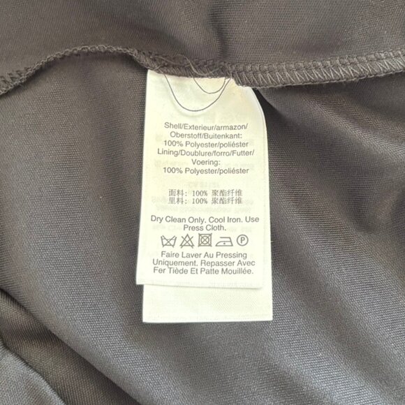 DKNY Black Tie Neck Pleated Shift Dress - Size 16 - New with Tags - Picture 5 of 5